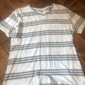 Men’s Lacoste striped shirt size small